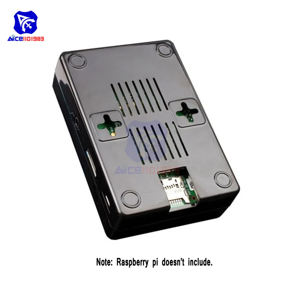 Защитный черный чехол diymore для Raspberry Pi 2 Model B ABS V2 | Электронные компоненты и