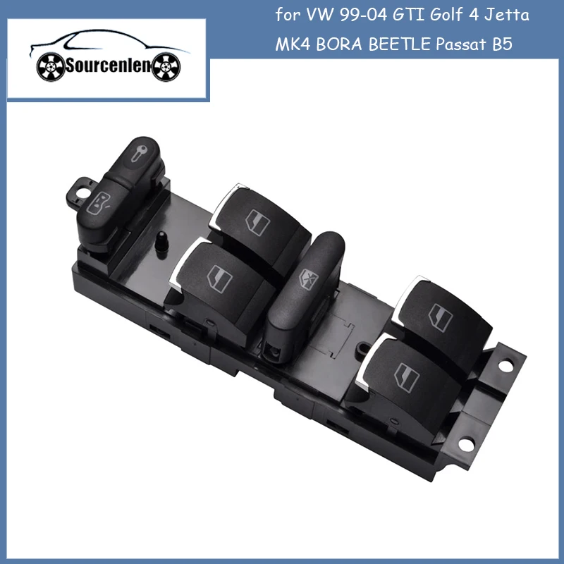 

Window Control Switch Button for VW 99-04 GTI Golf 4 Jetta MK4 BORA BEETLE Passat B5 B5.5 3BD 959 857