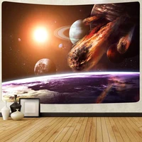 universe space tapestry solar system galaxy planet art wall hanging tapestries for living room decor banner