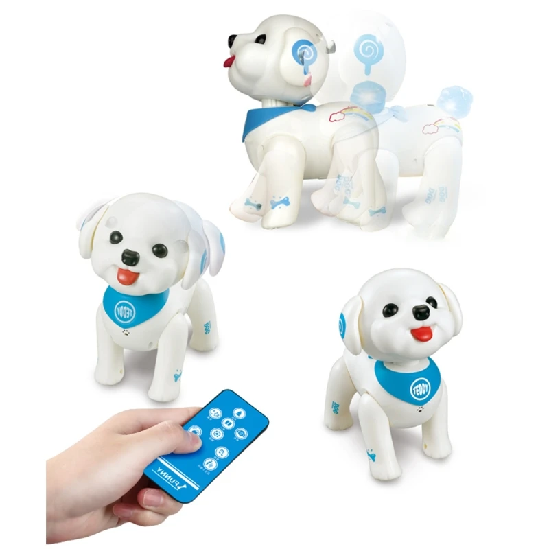 

RC Robot Dog Smart Puppy Programmable Voice Control Singing Walking Remote Control Electronic Pet Educational Toys