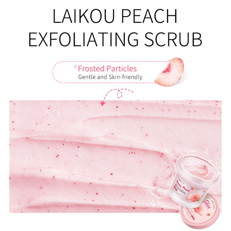 Сладкий персик нежный скраб для тела арбутин улучшает шероховатость увлажняющий