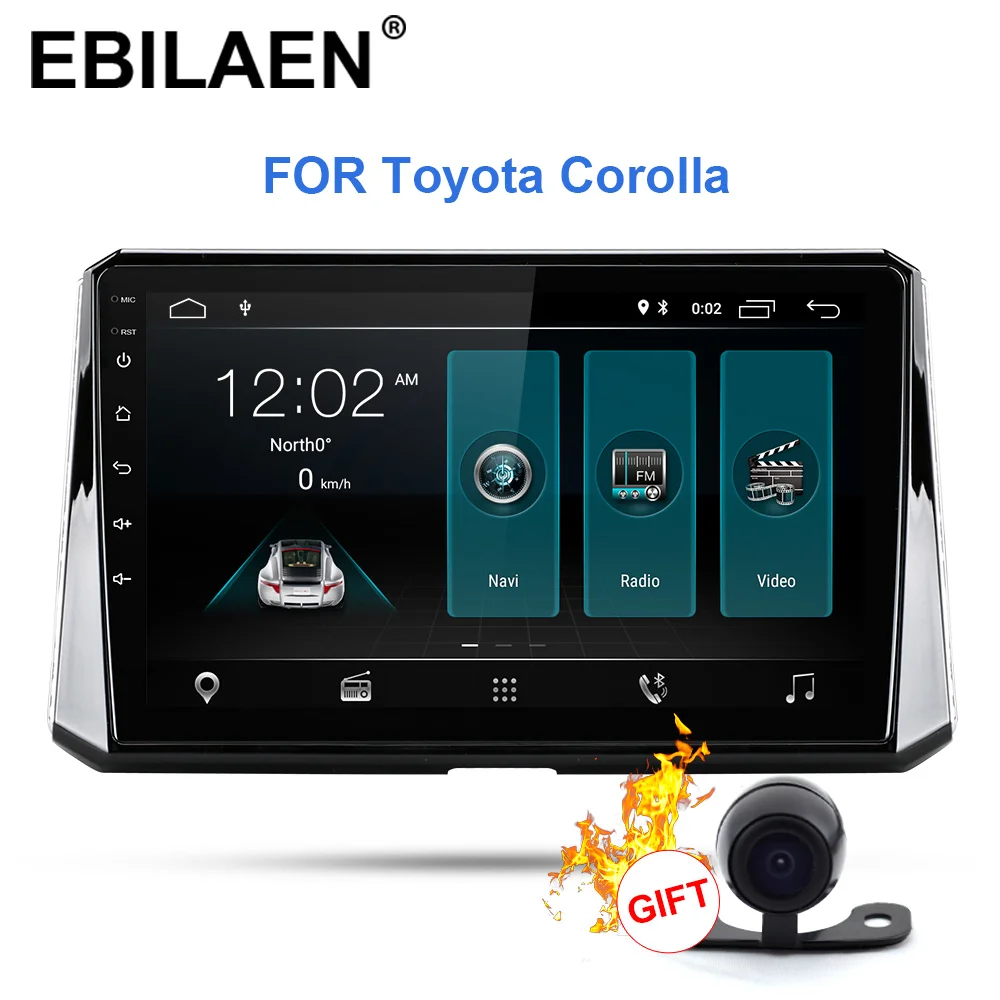 Автомобильный мультимедийный плеер EBILAEN для Toyota Corolla 2019 2Din Android 9 0 автомобильная