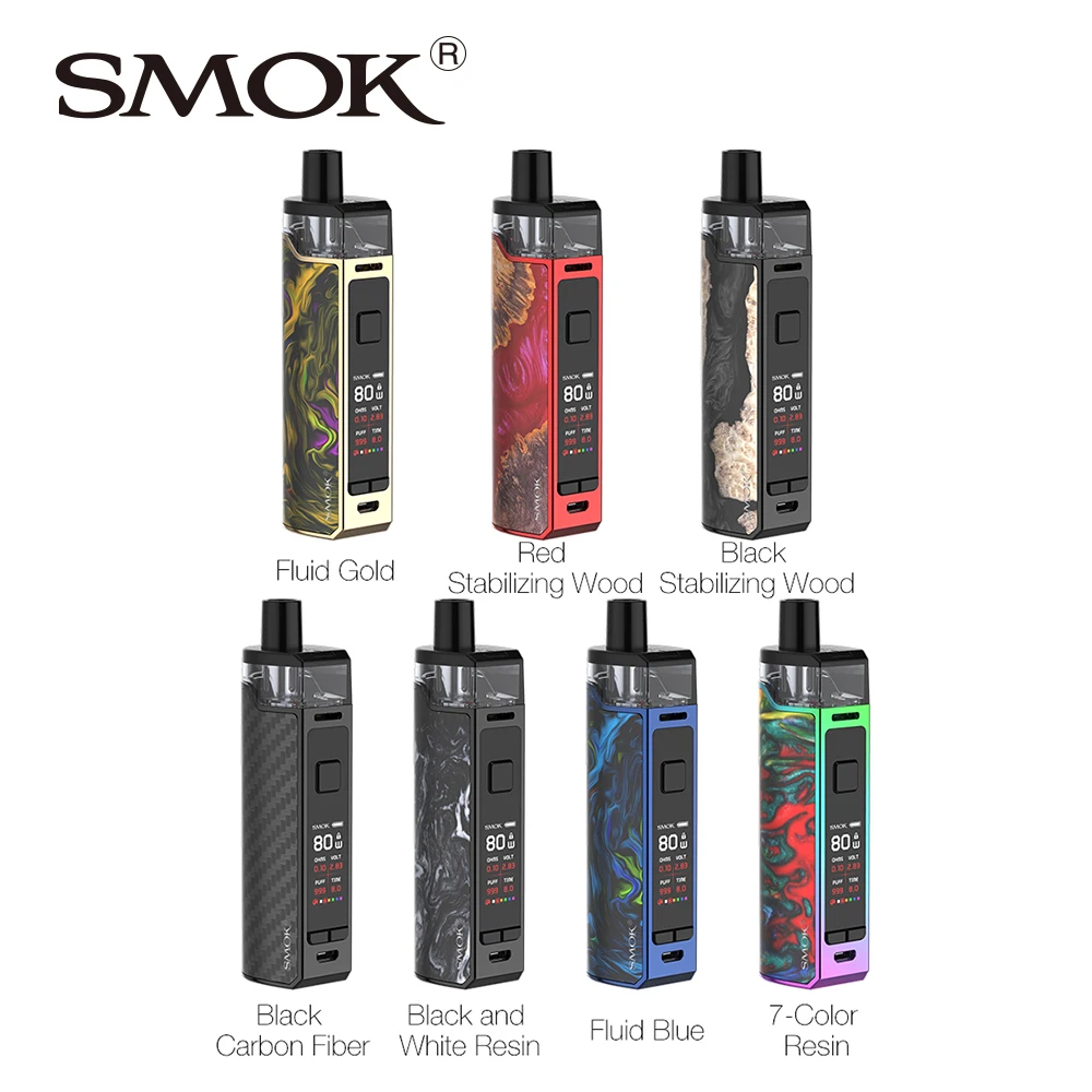Новый электронных сигарет SMOK RPM80 Pod Комплект и PRO электронная сигарета испаритель