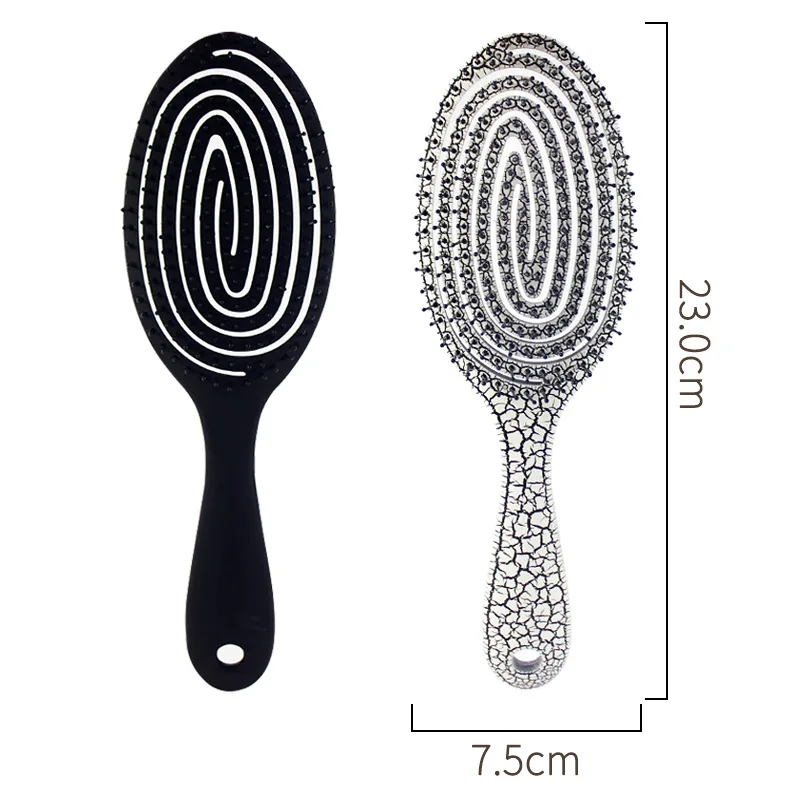 Антистатическая Расслабляющая эластичная Массажная расческа портативная щетка