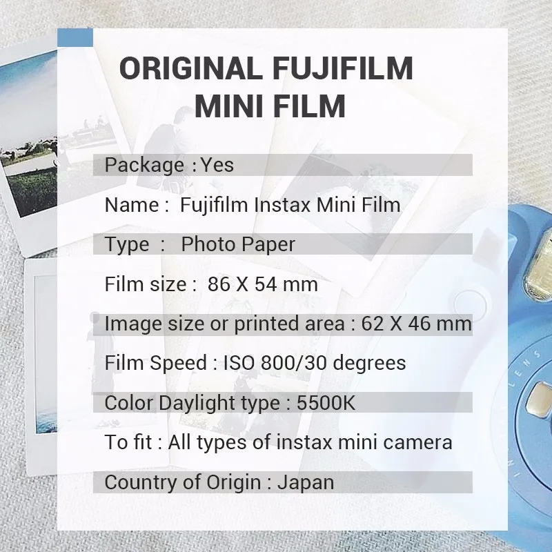 Оригинальная Fujifilm Fuji Instax Mini 8 витражная пленка 10 листов для 7 9 50s 90 25 Share SP-1 SP-2