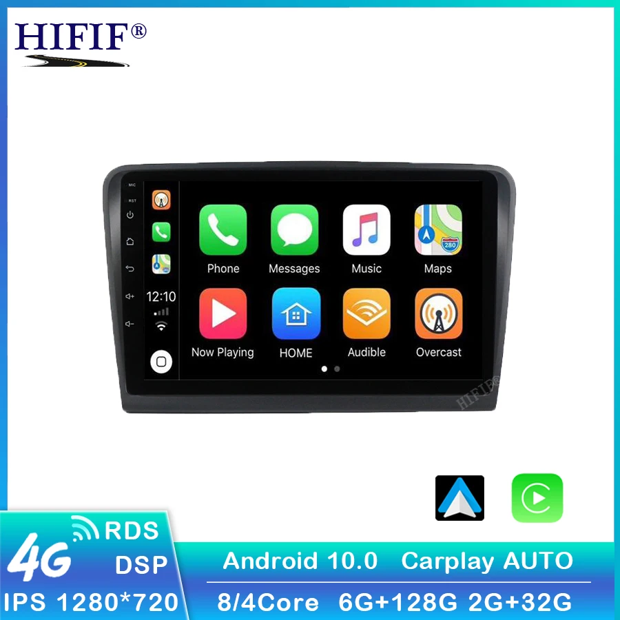 Автомобильная Мультимедийная система Carplay автомагнитола под управлением Android 10