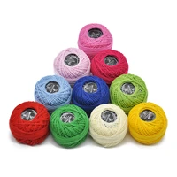 10gball diy colorful thin lace yarn crochet yarn 100 cotton yarn hand knitting thread sewing machine line