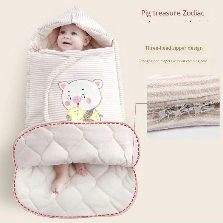 Утепленное Хлопковое одеяло для новорожденных Одежда малышей Сезон весна осень