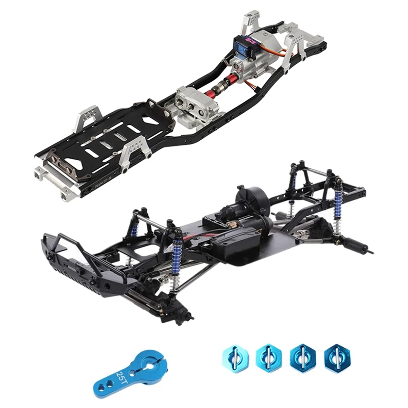 

313Mm Wheelbase Assembled Frame Chassis with 313Mm Wheelbase Chassis Frame with Prefixal Gearbox for 1/10 RC Crawler Car