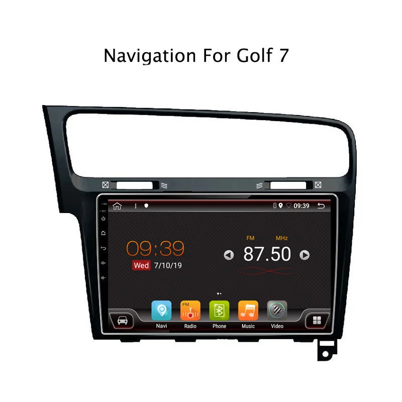 10 1 &quotRAM 2G ROM 32G Android 8 автомобильный DVD GPS плеер для VW Golf 7 2014 2018 Радио стерео головное