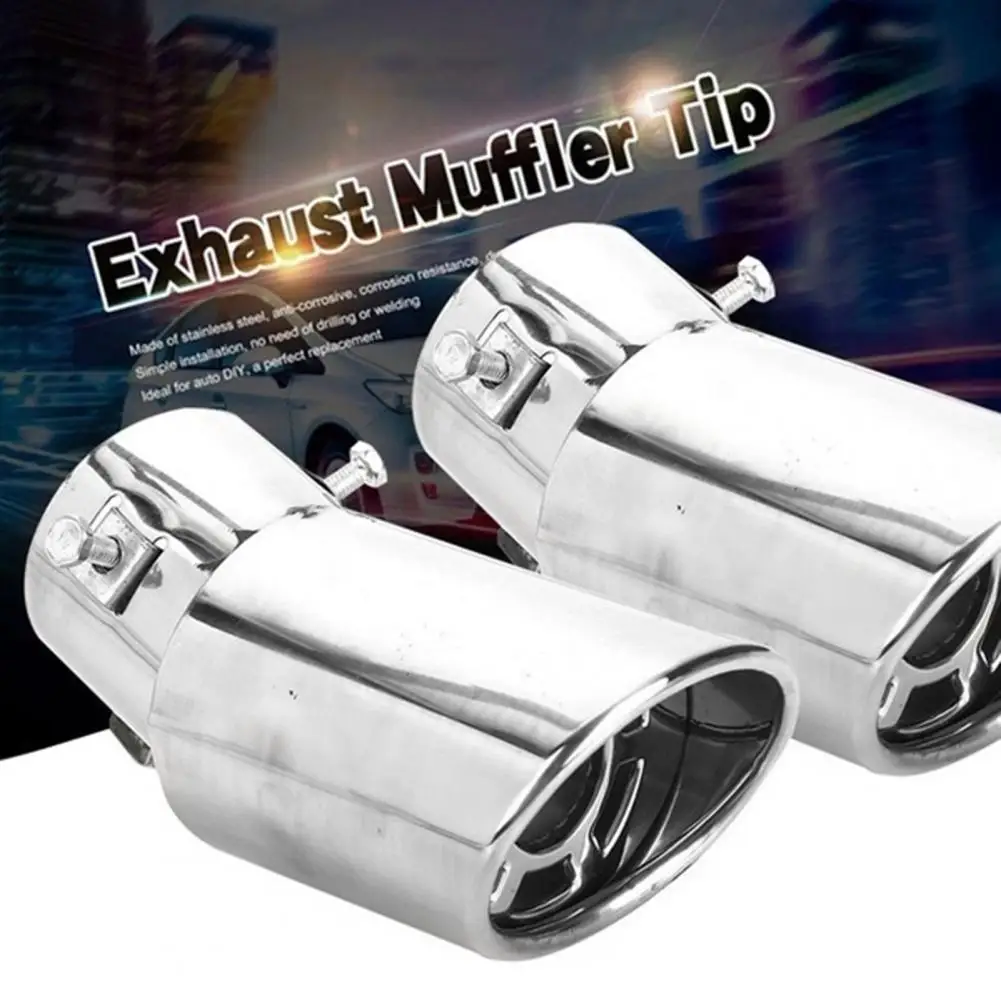 

Exhaust Pipe Silencer Metal Exhaust Hose Muffler Car Accessories Durable Smooth Car Rear Pipe Exhaust Muffler