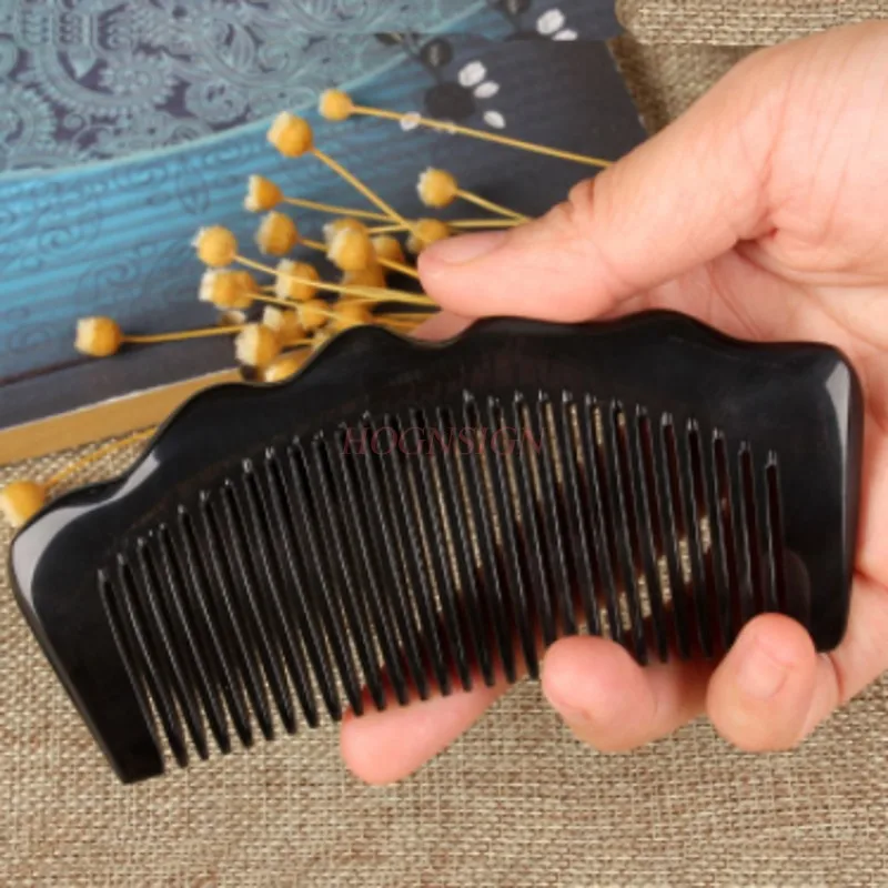 straight comb Natural Handmade Horn Comb Home Anti Static Hair Loss Straight Long Pure Gift Children Female Authentic Massage
