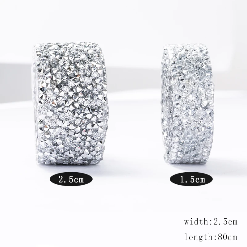 Цепочки для фиксации стразы 80 см декоративная лента AB цветная отделка орнамент