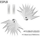 Лезвия для ножей  1120212223, хирургические Скальпели из нержавеющей стали для гравировки, резьбы по дереву, сменные лезвия, 20 шт.