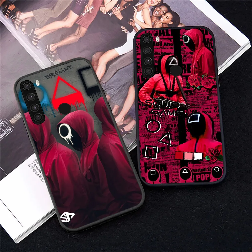 

Squid Game Phone Case For Xiaomi Redmi Note 8T 9T 9S 10T 10S 7 8 2021 Pro 10X 7A Soft TPU Cases Funda Back Cover Hot Korean TV