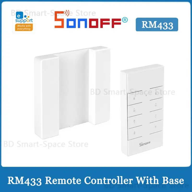SONOFF RM433 8 Keys Multipurpose 433MHz RF Remote Controller With Base Works D1/RF/4CH Pro R3/TX Series/RF Bridge | Электроника