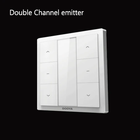 Double Channel Dooya мотор пульт дистанционного управления одноканальный/многоканальный настенный переключатель Функция синхронизации контроллер для рулонных жалюзи - Цвет: Double Channel