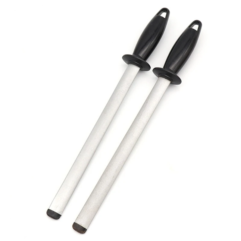 

Diamond Knife Sharpener Oval 10 inch Professional Chef Sharpener Knife Sharpening Rod with ABS Handle