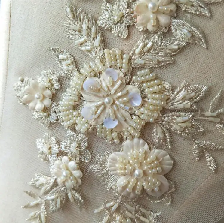 Цельнокроеное платье новые модные свадебные туфли Украшенные жемчугом с