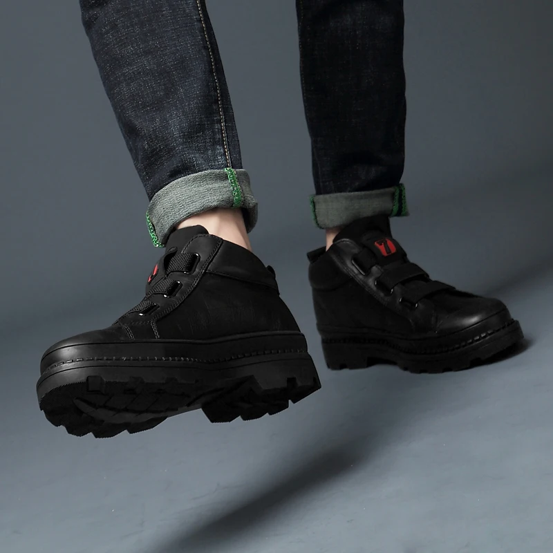 Новинка Мужские ботинки Челси Ботильоны из натуральной кожи ботинки-дезерты без