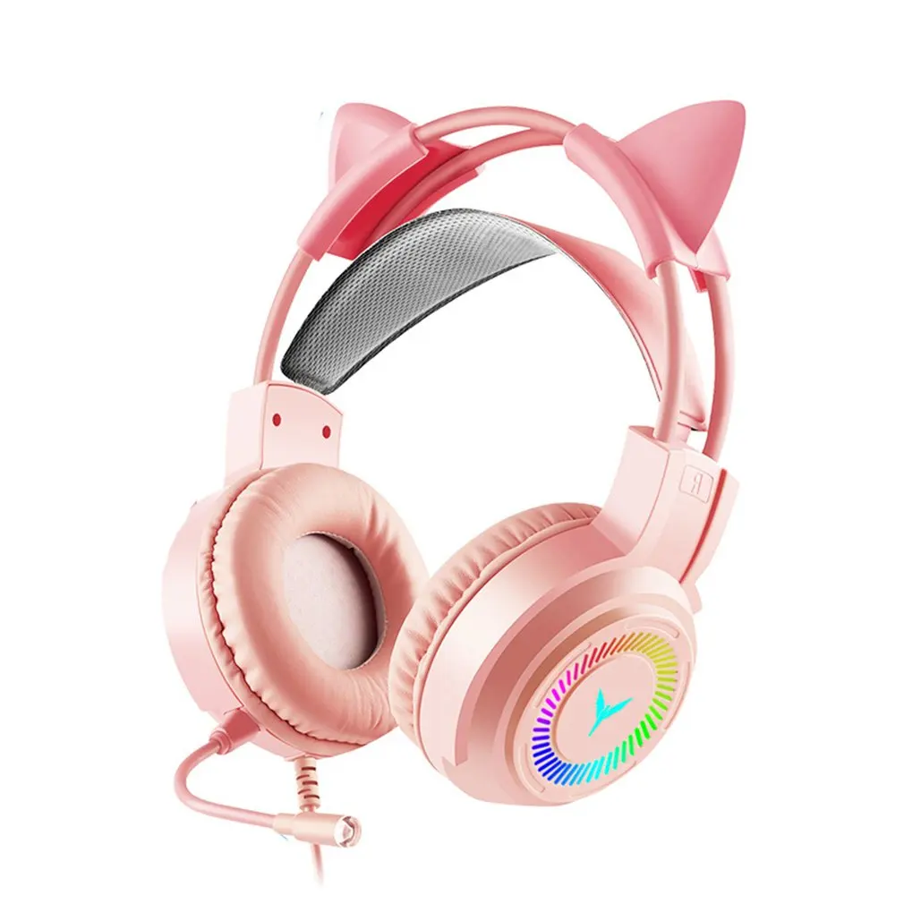 

Wired Headphones G60 Color Lights USB 7.1 Surround Sound Headset Gaming Headphones With Microphone Headphone
