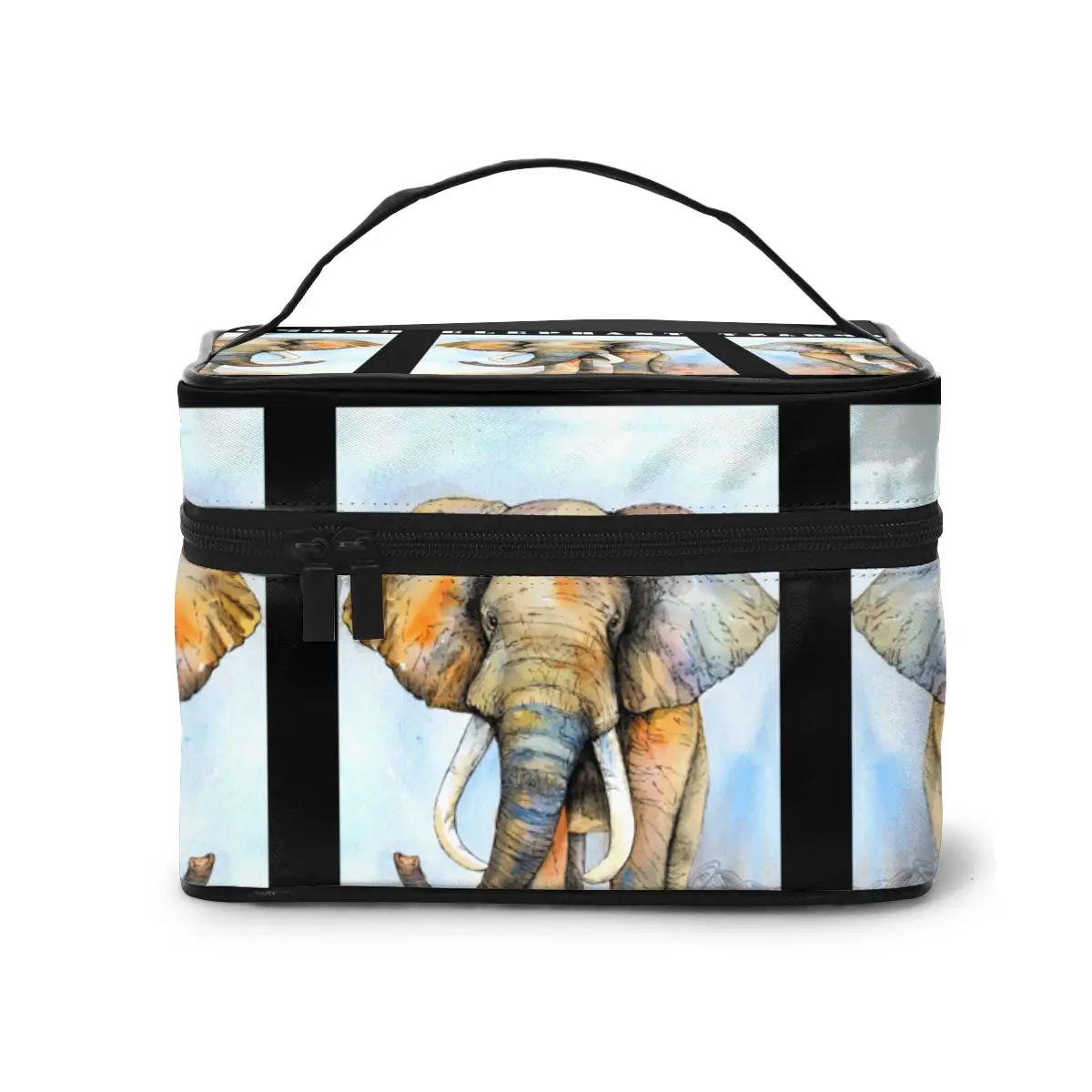 Мозаичного искусства Слон череп природа дух Макияж сумка Для женщин