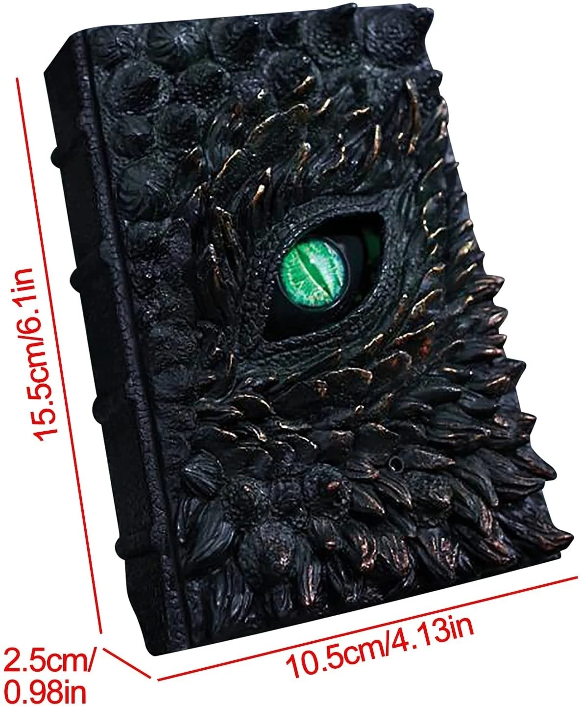 Libro de drag&oacute;n animado de lujo para Halloween, decoraci&oacute;n para el hogar, sala de estar, dormitorio, regalos, fiesta de m&aacute;scaras de miedo, accesorios de Cosplay-5