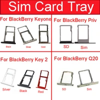 sim sd card tray holder for blackberry keyone dtek70 key2 sim micro sd card slot socket adapter for blackberry priv q20 parts