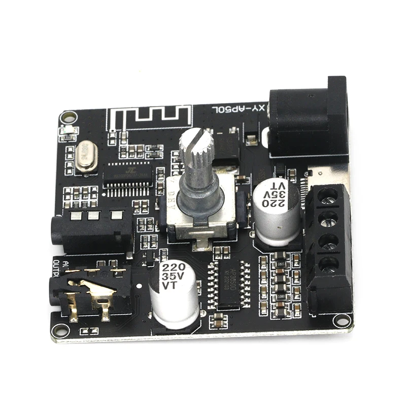 

XY-AP50L Mini Bluetooth 5.0 50w+50w Wireless Audio Power Digital Amplifier Board Stereo Amp 3.5MM AUX USB APP