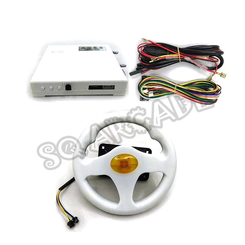 white wheel flashing Пожарная машина 31 в 1 английская версия гоночная игровая доска с рулевым колесом жгут проводов для детей машина для отдыха на природе - Цвет: white wheel flashing