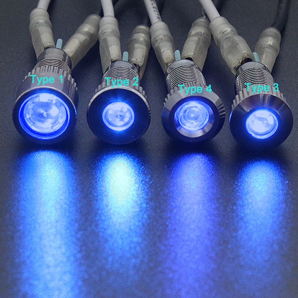 Светодиодный металлический индикатор светильник 8 мм Водонепроницаемая