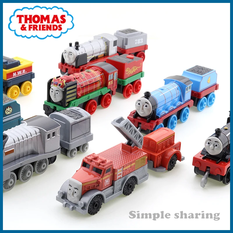 Набор трека поезда Томас и друзья Джеймс Дюк петси Генри 1:43 магнитные из сплава