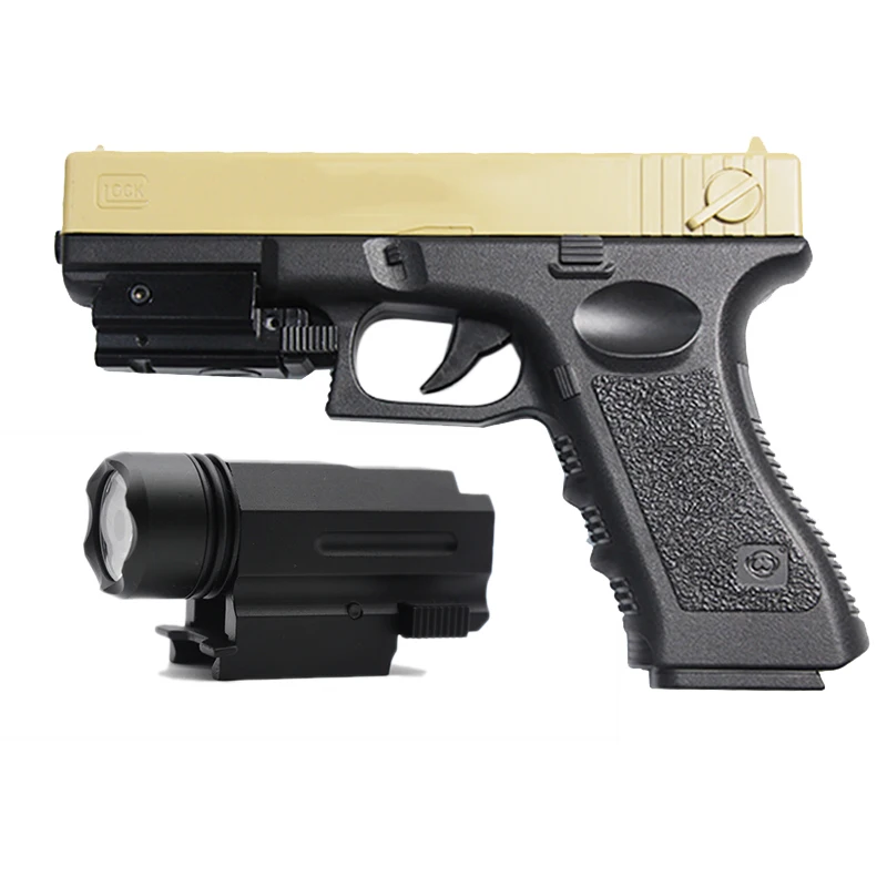 Тактический фонарь лазерный прицел для Glock 17 19 18C 20 мм рельсовый страйкбольный