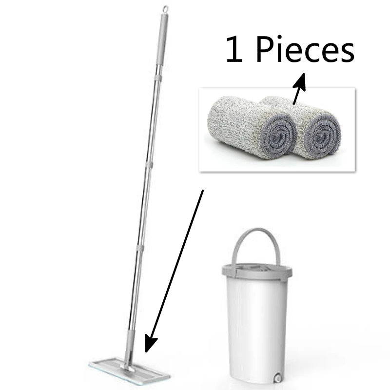 1 Mop cloth Set C5 Magic быстро чистящие швабры 360 градусов вращающийся спрей Волшебные автоматические отжимные швабры Избегайте Ручная стирка сжатый коплект ведро и Швабра - Цвет: 1 Mop cloth Set