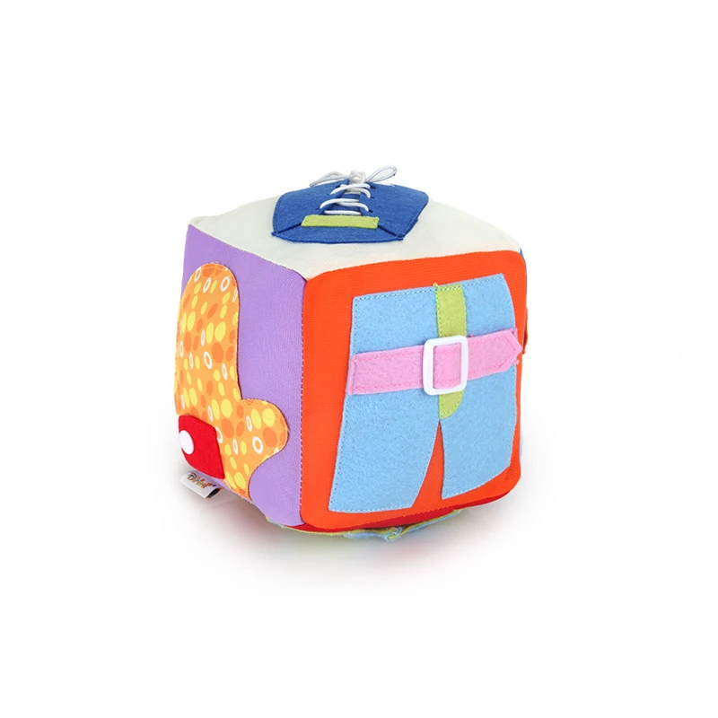 

Montessori Children's Intelligence Promote Rubik's Cube Baby Cloth Toys Dice Learn to Dress Early Education Teaching Aids
