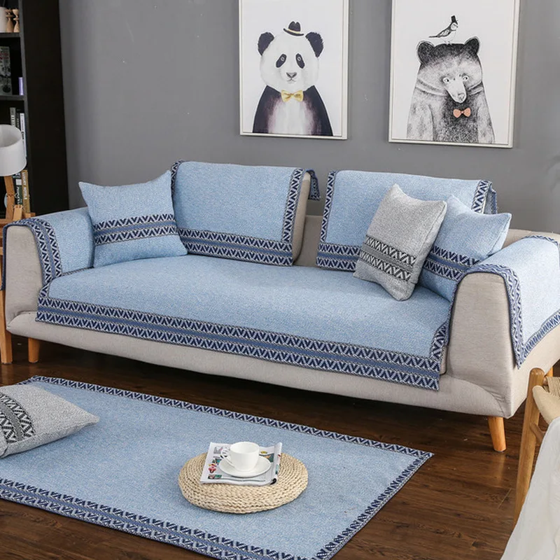 

6 Colors Sofa Cover Anti-dirty Slip Slipcover Seat European Style Couch Cover Sofa Towel For Living Room Decor Cushion Blanket