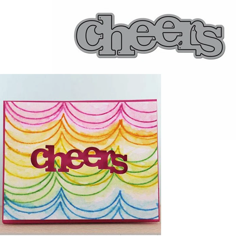 Cheers Word Die Cuts For Card Making Cheers Word dies scrapbooking metal cutting dies new 2019 dan gookin word 2013 for dummies