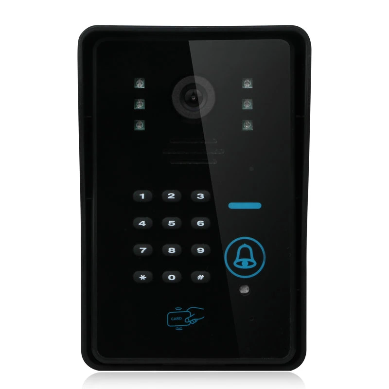 Yobang Security 7" Password RFID Cards Unlock Door Camera Visual Home Intercom Video Doorbell Phone Interphone System | Безопасность