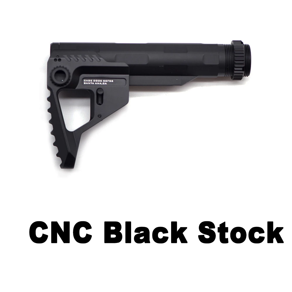 Black and Black CNC Стоковая позиция для AEG страйкбол пневматические пистолеты M4/M16 Пейнтбол принадлежности для охоты BD556 AEG страйкбол запас - Цвет: Black and Black