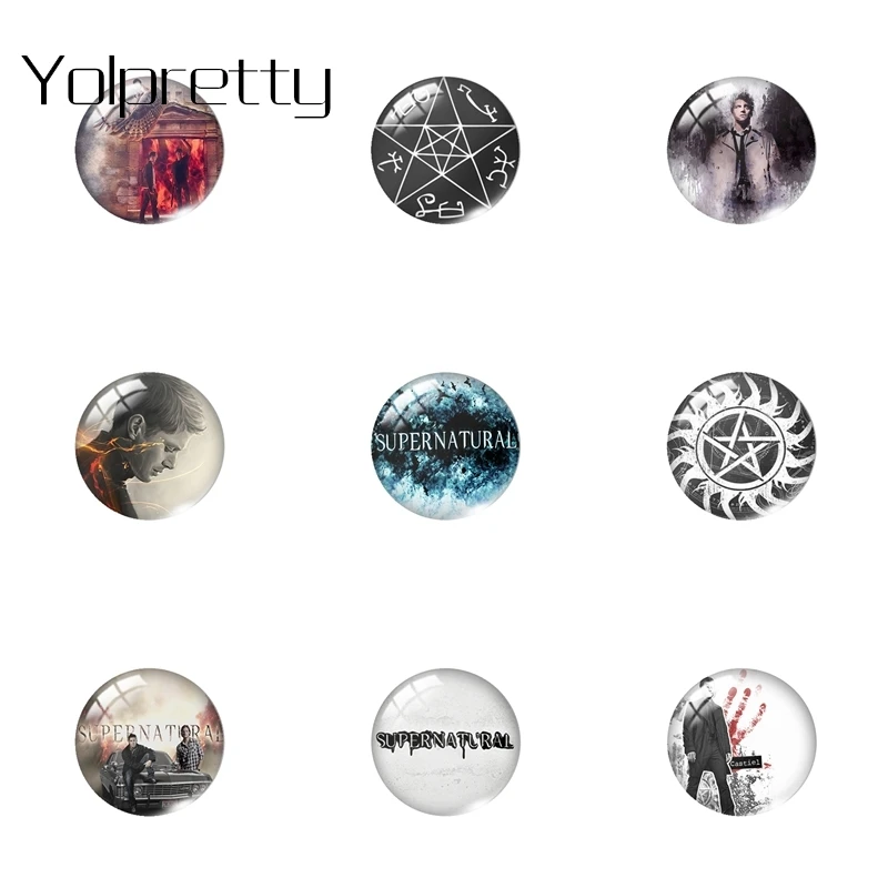 

Supernatural Destiel 16mm 20mm 25mm Design Glass Drop Style Cabochons Accessories Jewelry Findings & Components
