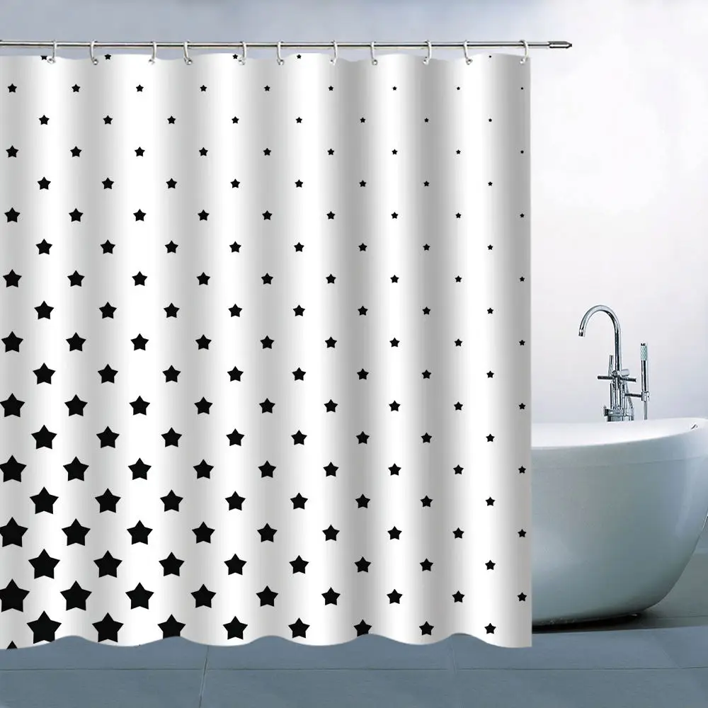 Геометрические узоры занавески для душа 3d принт 180*200 см Водонепроницаемая