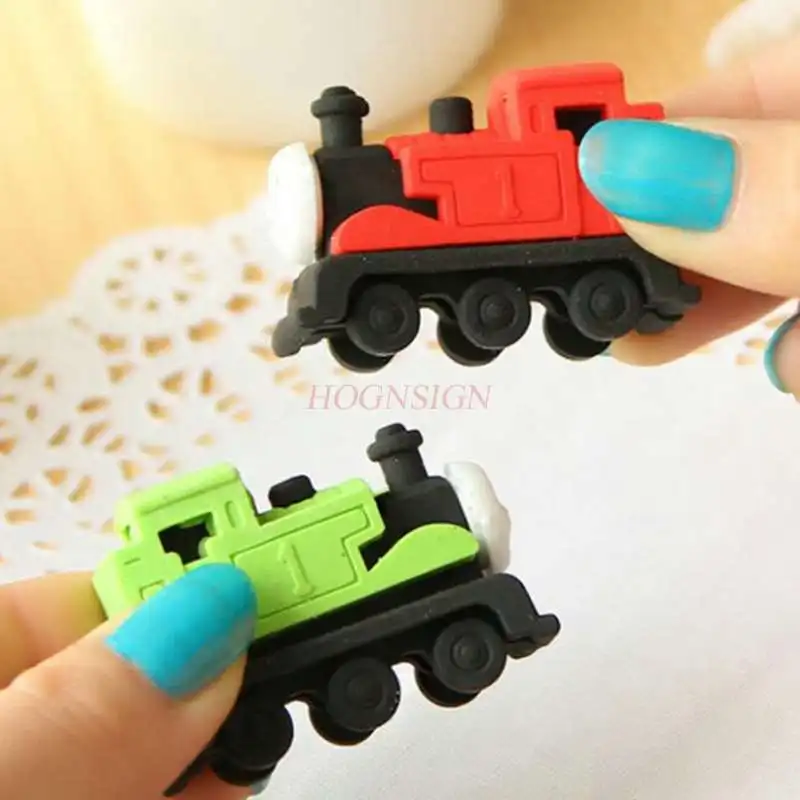 

1pcs Cartoon thomas little locomotive eraser cute schoolboy creative eraser