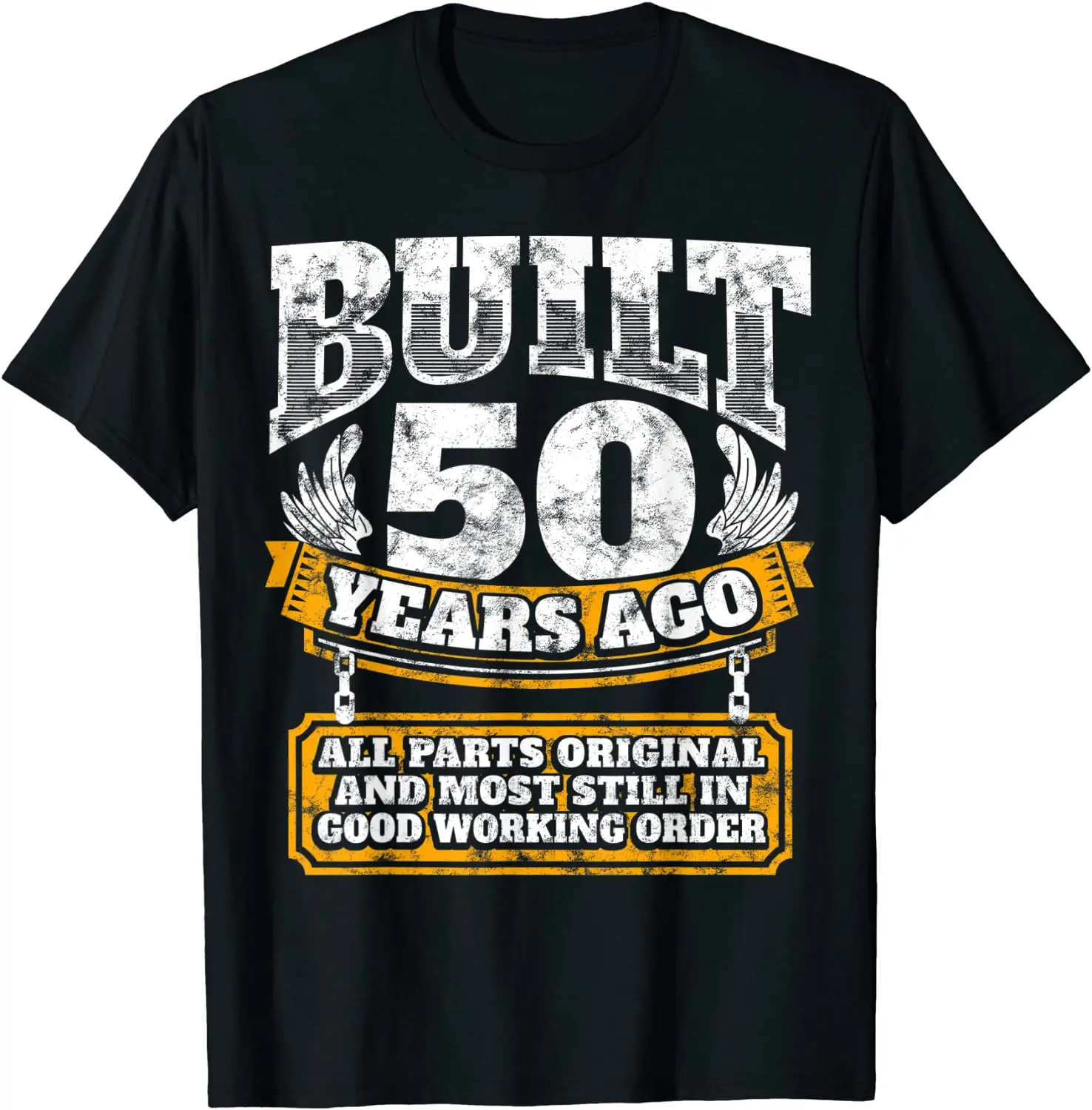 

Funny 50th Birthday Shirt B-Day Gift Saying Age 50 Year Joke Men's T-shirt