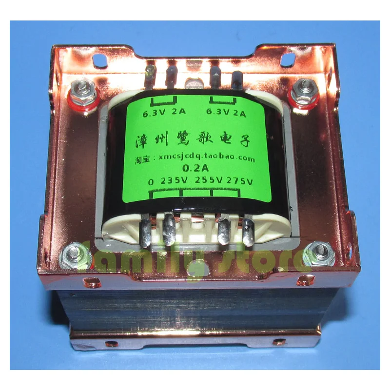 двухтактный усилитель luge 6P6P/6P14 использует силовой трансформатор 87 Вт 0-235 В-255 В-275