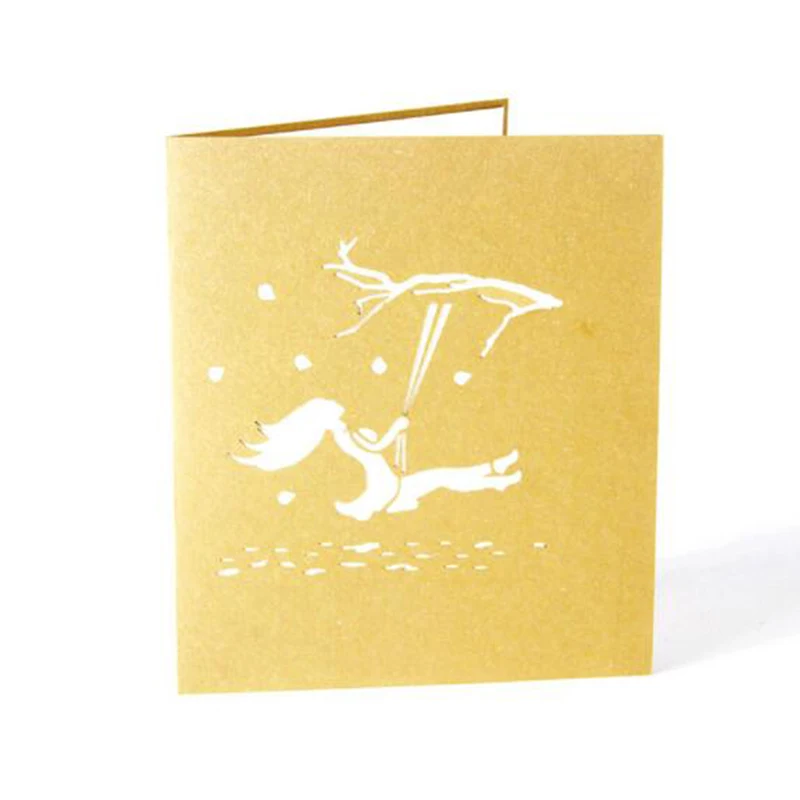 Креативные бумажные Пригласительные открытки с изображением дерева для девочек