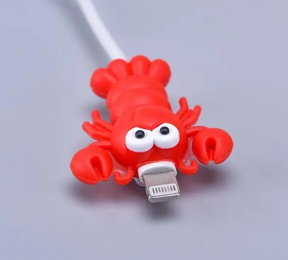 50 шт. Бабочка Насекомое пчела Краб намотка кабеля USB телефон зарядное устройство защита данных крышка мини провода протектор Аксессуары для телефонов
