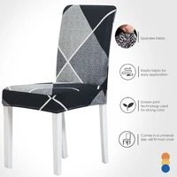 chair cover geometry dining elastic chair covers spandex stretch elastic office chair cover housse de chaise