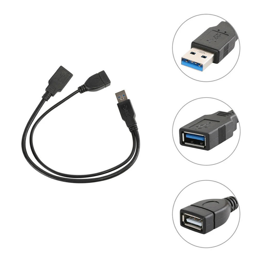 USB 3 0 A Male To Female + 2 Y Splitter удлинитель внешний 5 или HDD Чехол|Переходники и адаптеры| |