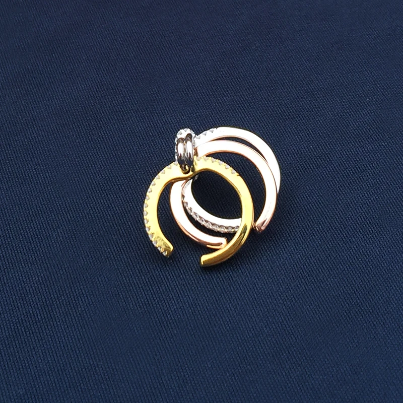 

s925 sterling silver June new rose gold pin ear bone clip female classic colorful Korean fashion fit Monaco banquet style
