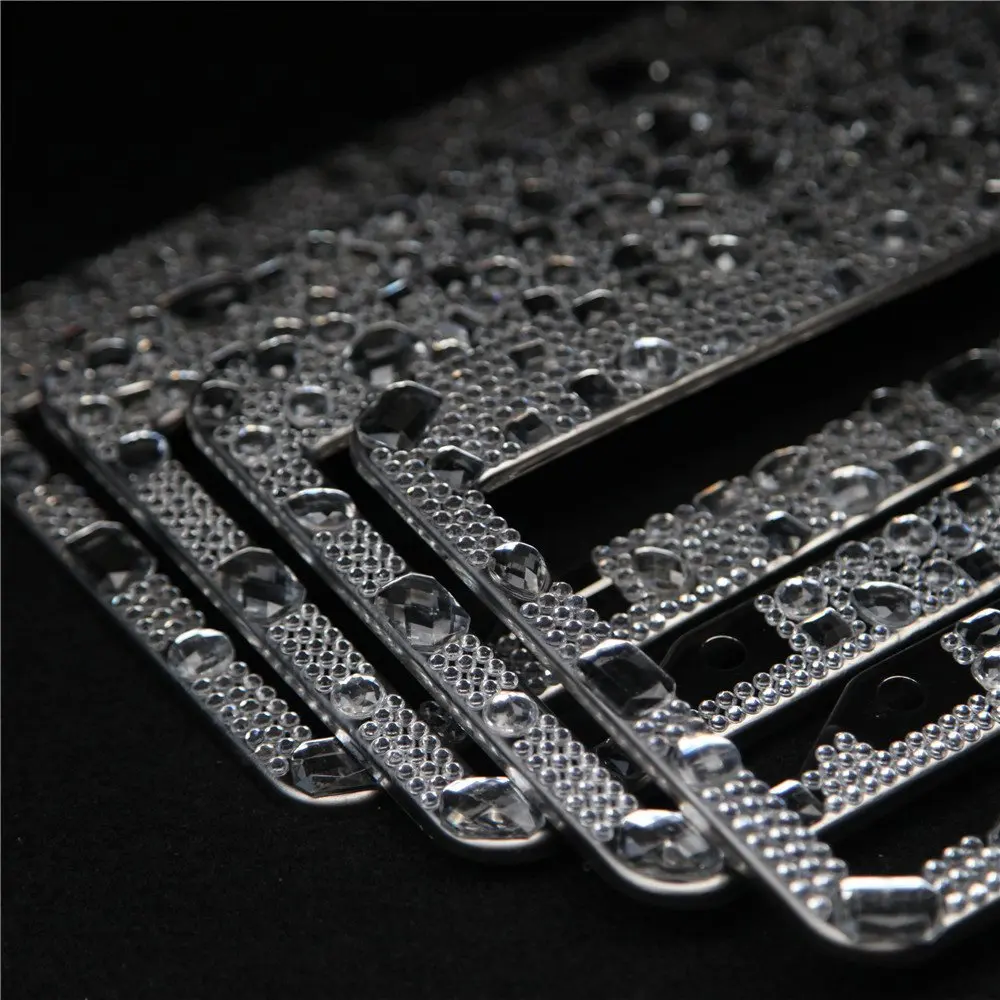 Рамка для номерного знака 2 шт. в упаковке ручная работа водонепроницаемые Стразы